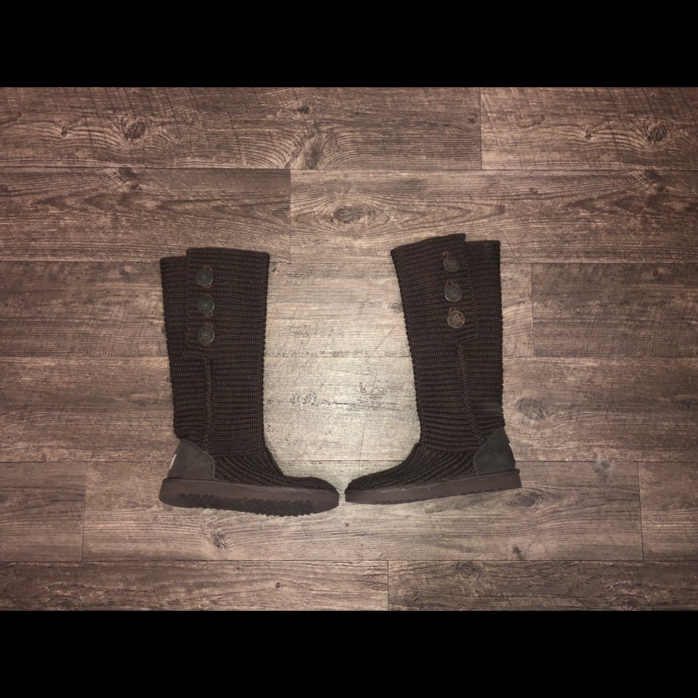 UGG Classic Cardy Button Detailed Knit Boots